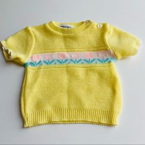 Vintage knit Infant Floral Sweater